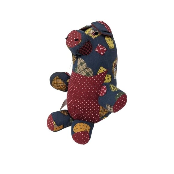 Vintage 1994 Marthas Craft Shop Patchwork Pig Plush Stuffed Animal Soft Toy 9" - Picture 5 of 8